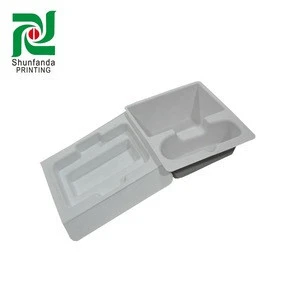 Custom molded pulp packaging tray/Ecological and Biodegradable Pulp for Molded Packaging Trays