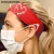 Import Custom New Elastic Heart Hair Band Fashion Women Sports yoga Hair Accessories Print Stethoscope Color Wide Headband With Button from China