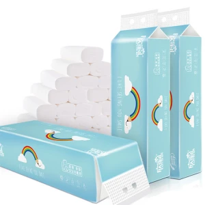 Custom Packaged soft Toilet paper tissue bathroom tissue Toilet Use