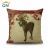 Import custom popular deer printing linen cheap pillow cushion cover for merry Christmas decorative from China