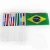 Import Custom Print Mini 14*21 Flags All country Hand Waving Flag Portable Banner Small National Flag Decorate Supplies For World Cup from China