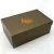 Import Custom printed recycled cardboard black shoe packaging paper box with logo from China