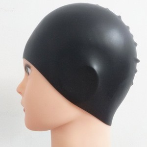 Custom Printed Silicone Swim Cap Soft Silicone Material Printed Swim cap Adult Kids Swimming Hat