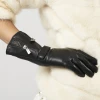 Custom Promotional Durable Using Cowhide Hunting Leather Half Gloves Motorcycle