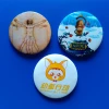 custom round pinback button badge for promotion
