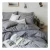 Import Customised 4 Pcs Printed 100% Cotton Quilt Bed Set, Fashion Gray Summer Sheets Bedding Set/ from China