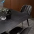 Import Customizable 1 dining table 4 chairs Modern Concise Style Black Color House Furniture Marble Table from China