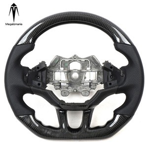 Customize auto parts car alcantara racing wheel convertible led carbon fiber steering wheel pc for Peugeot 308s