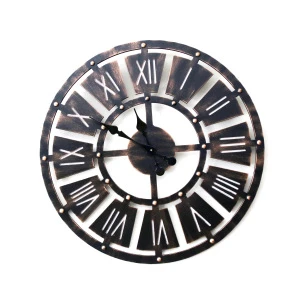 Customize Logo Decorative Metal Large Wall Clock Home Decoration for Living Room