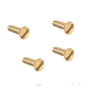 Customized Brass Oval Head Slotted Screw For Furniture Hardware Part