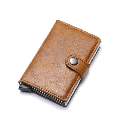 Customized Business cardholder wallet credit card holder pu leather men women promotional gifts card holder wallet