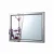 Import Customized Fashion Polish Surface Silver 50mm Wide Frame Wall Mounted Stainless Steel Mirror from China
