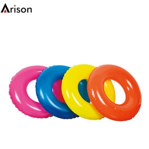 Customized Logo/Size Promotional Summer PVC Beach Party  Swimming Rings Pool Float Tube Water Ring for Adult Kids