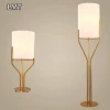 Customized post-modern tree floor lamp designer creative trigeminal fabric LED lamp hotel villa project new standard lamp