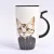 Import Cute Cat Ceramics Coffee Mug With Lid Large Capacity 600ml Animal Mugs Drinkware Coffee Milk Tea Cups Novelty Gifts from China