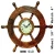 Import Decorative Wholesale wall nautical wheel Rosewood wooden wall clock from India