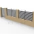Import Delivery Fast Aluminium Fencing Trellis Gates Slat Boundary Wall Aluminum Garden Fence from China