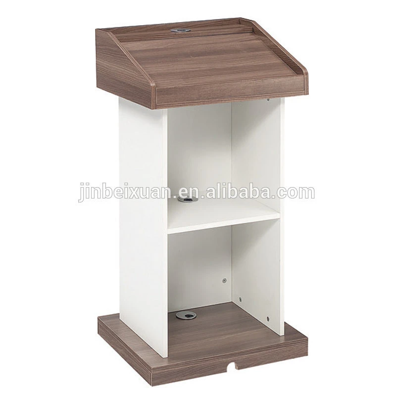 Design Wooden Rostrum Desk Podium Table Church Furniture Lectern 26K0601
