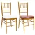 Import designer modern iron furniture gold hotel dining wedding chiavari tiffany table and  chair from China