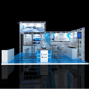 Detian offer exhibition expo stand design trade show truss booth display