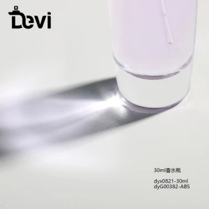 Devi High Quality Refillable Pump Sprayer Cylinder Round Transparent Glass 30ml 50 ml 100ml Perfume Bottle