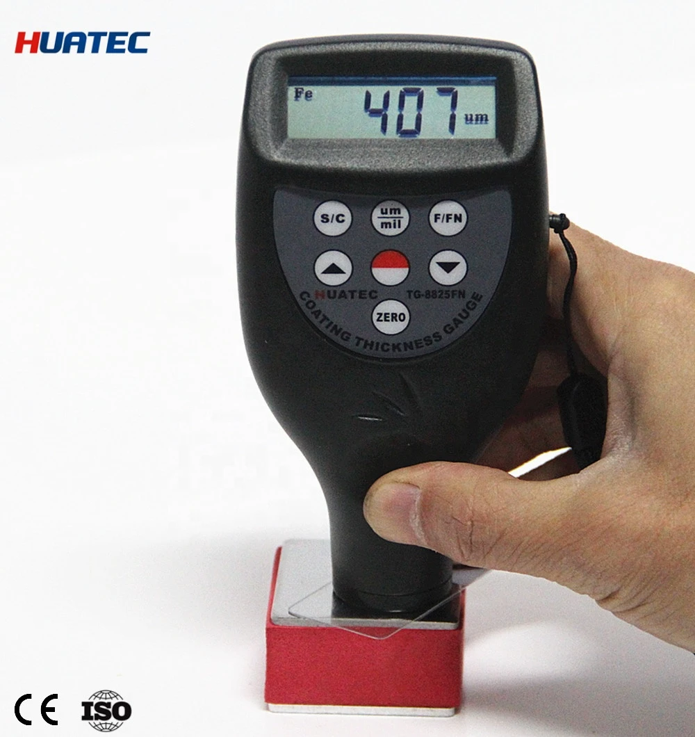 DIgital dry film thickness gauge Portable paint Coating Thickness Gauge TG8825 China HUATEC factory OEM