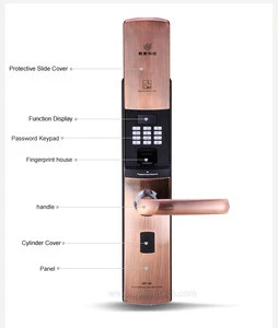 digital keypad and codes keyless entry lock with biometric access control supply for California locksmiths