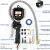 Import Digital Tire Pressure Air Inflator with 2 in 1 metal long handle and Large LCD display with clear reading gauge from China