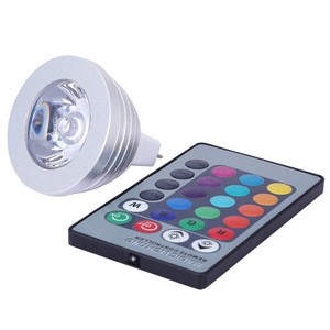 Dimmable interior lights 3w color changing led spotlight with remote control