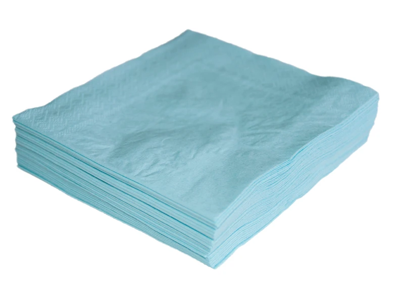 Disposable 33*33cm 2ply Solid Color Raw Materials Paper Napkin