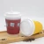 Disposable cup lid for boba tea PP material leak-proof cover 90caliber white coffee lid