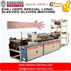 Disposable Plastic Long Sleeve Glove Making Machine