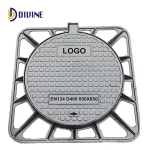 DIVINE Square Round Ductile Iron Manhole Cover En124 Access Cover China Sewer Lid