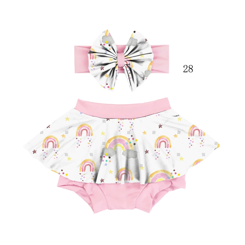 DK-076-CXL  Wholesale Hot Sale Cute Baby Floral Trousers Harem Shorts Ruffled Baby Pants For Infant