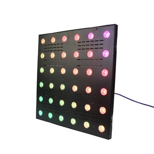 dmx 6x6 blinder 36x3w rgb beam video pixel dot led matrix panel light