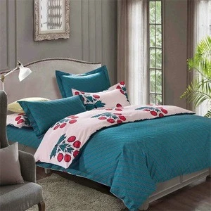 Do best home textile factory supply cheap 2018 hot polyester and cotton sense bedding set from china