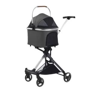 Dog Pram Stroller Pet Strollers Pushchair Cat Dog Pram Stroller Detachable Carrier Trolley