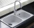 Import Double bowl undermount artificial stone quartz kitchen sink from China