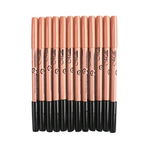 Double head 3 colors are not easy to smudge eyeliner eyebrow pencil + concealer pen cosmetic pencil