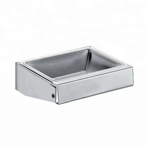 Double uses cheap wall mounted hotel stainless steel soap dish