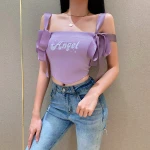 Drop shipping newest solid ventilate chest gather camisole women cami tank top