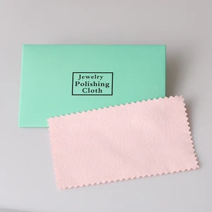 Durable Silver Jewelry Polishing Cloth Wholesale Paper Envelope Packed Color Mixed Delicate suede fabric anti-oxidation cleaner