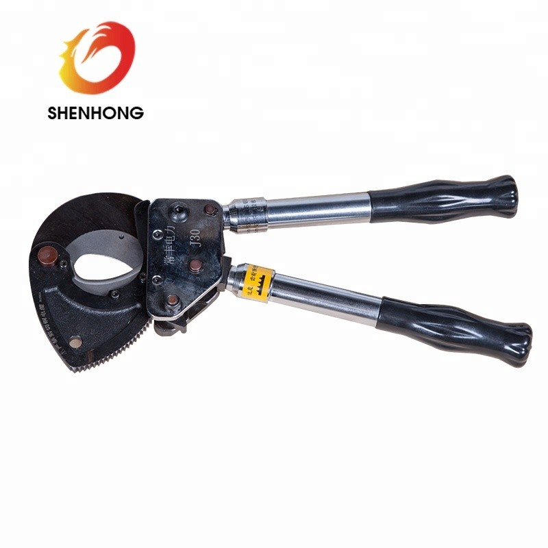 Easy Operation Steel Cutting Tools J30 Manual Ratchet Cable Cutter