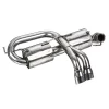 EC-038 Stainless steel dual tip catback exhaust system car performance auto car exhaust system