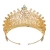 Import Echsio Custom Pageant Crown Wedding Tiara Charm Gold Crown For Bridal Birthday Party Jewelry BC3780 from China