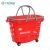 Import Eco Friendly Store Grocery Basket On Wheels Rolling Handy Shopping Basket Trolleys from China
