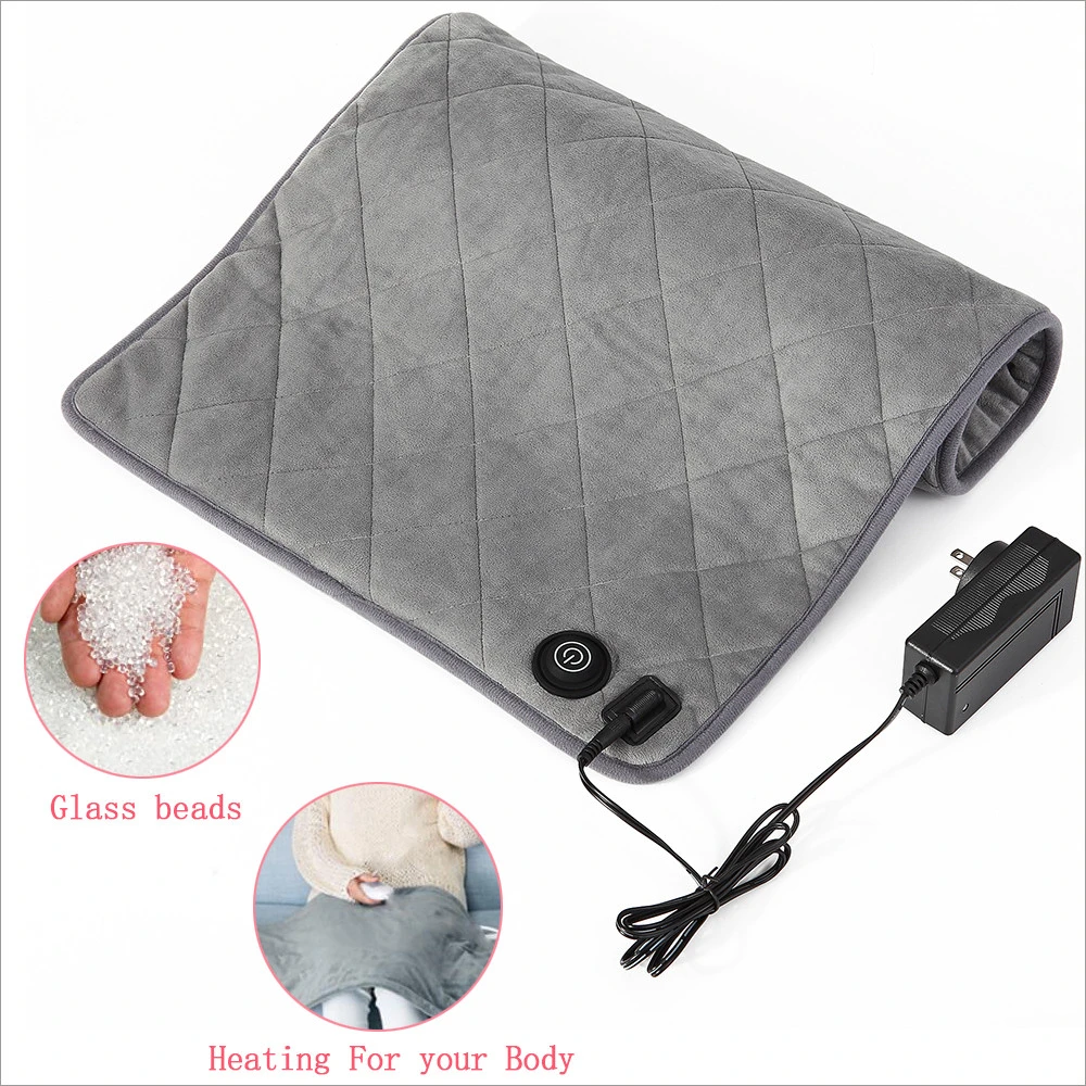 Electric Heated Thermal Far Infrared Neck Back Shoulder Pain Relief Weighted Heating Pad for Cramp