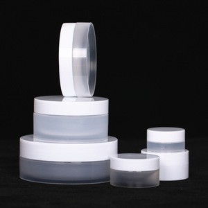 Empty Plastic Face Cream Eye Shadow Jar Container Pot Sample Cosmetic 100g Jars With Inner Pad