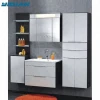 Euro Design Glossy Bath Furniture Sets with LED Mirror Cabinet Wall Hung 80cm Size MDF Bathroom Furniture Design