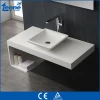 European Design Cast Stone Solid Surface Wall Hung Bathroom Sink